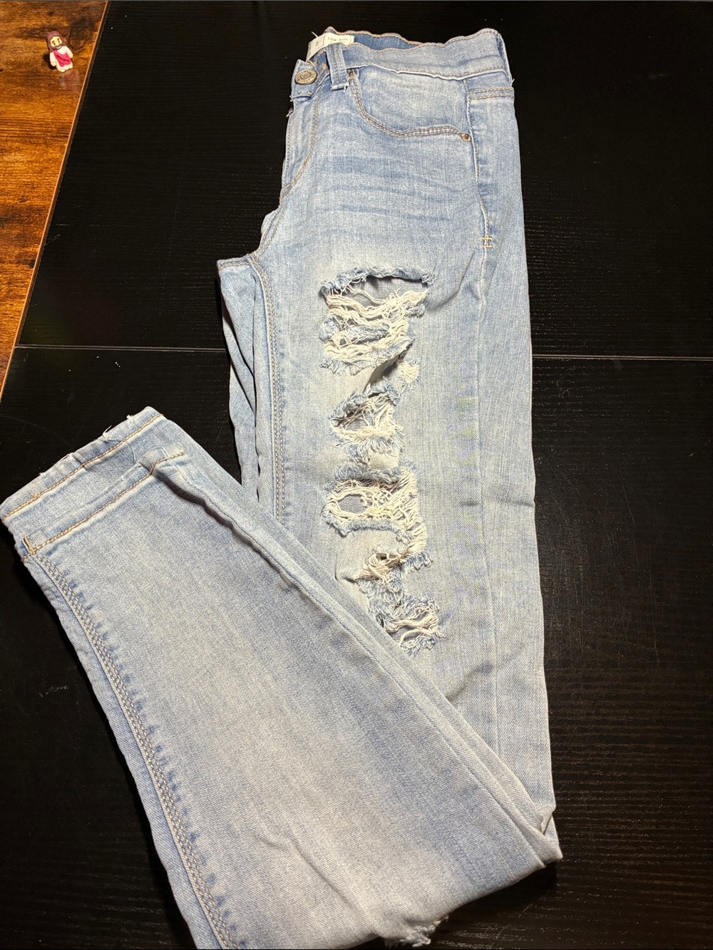 Mudd Light Wash Distressed Skinny Jeans
